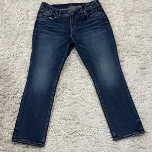 Silver Jeans Women’s Dark Indigo Straight Leg Jeans